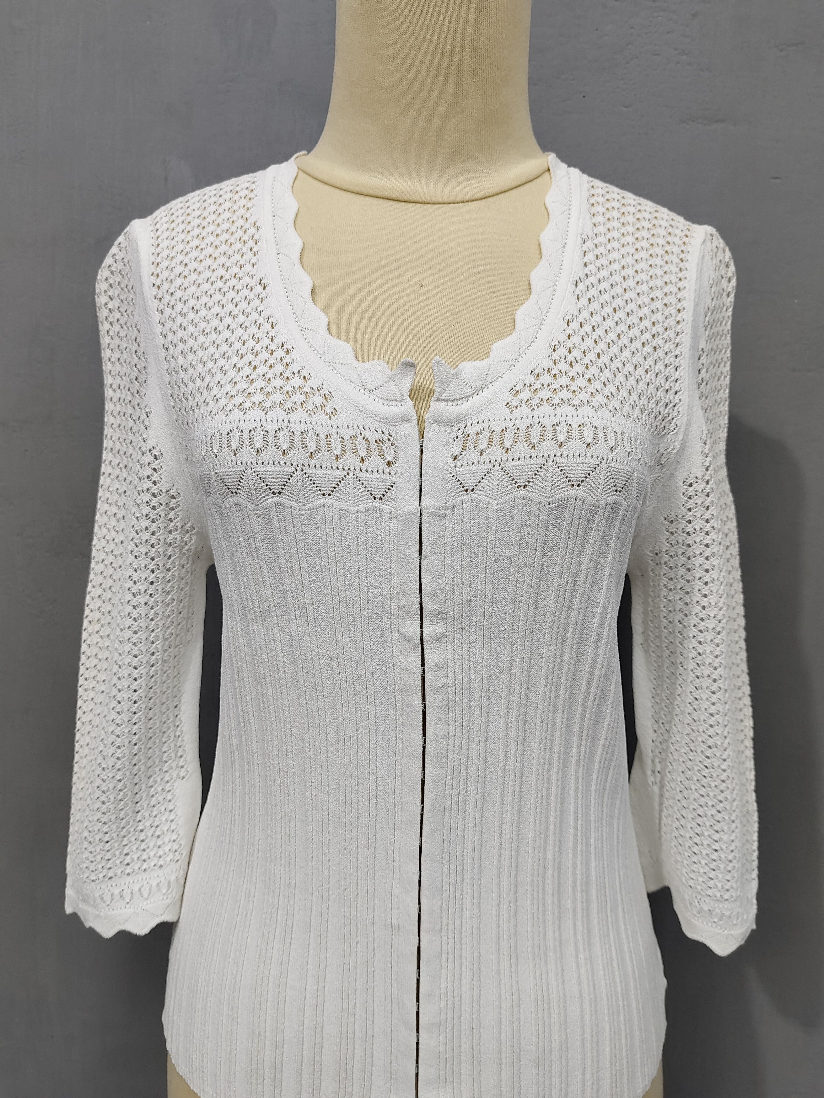Vintage 🇮🇹 Dinovaliano 🇮🇹 Marly's Mesh Knitted Size M / US 6-8 / IT 42-44 - 2 Thumbnail