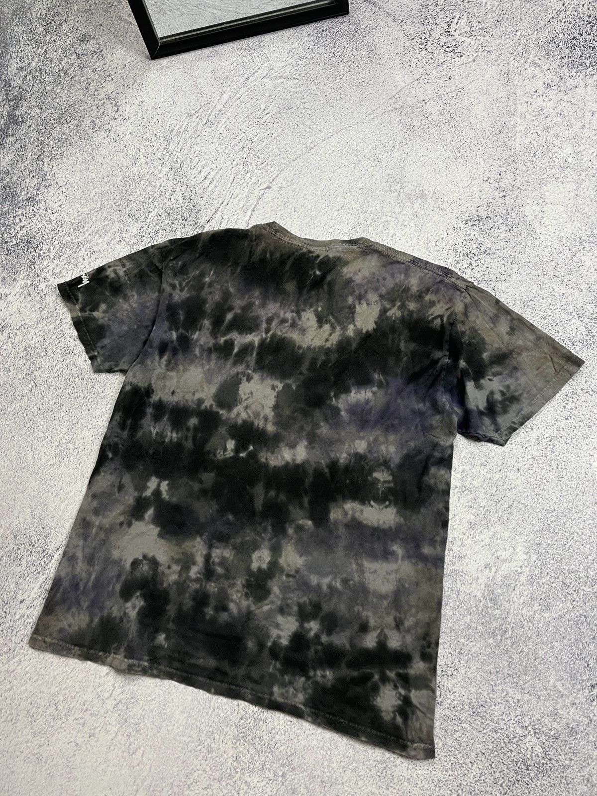 Stussy × Vintage Vintage 2000s ☠️ Stussy Big Skull Head Tie Dye T Shirt Rare Size US L / EU 52-54 / 3 - 10 Thumbnail