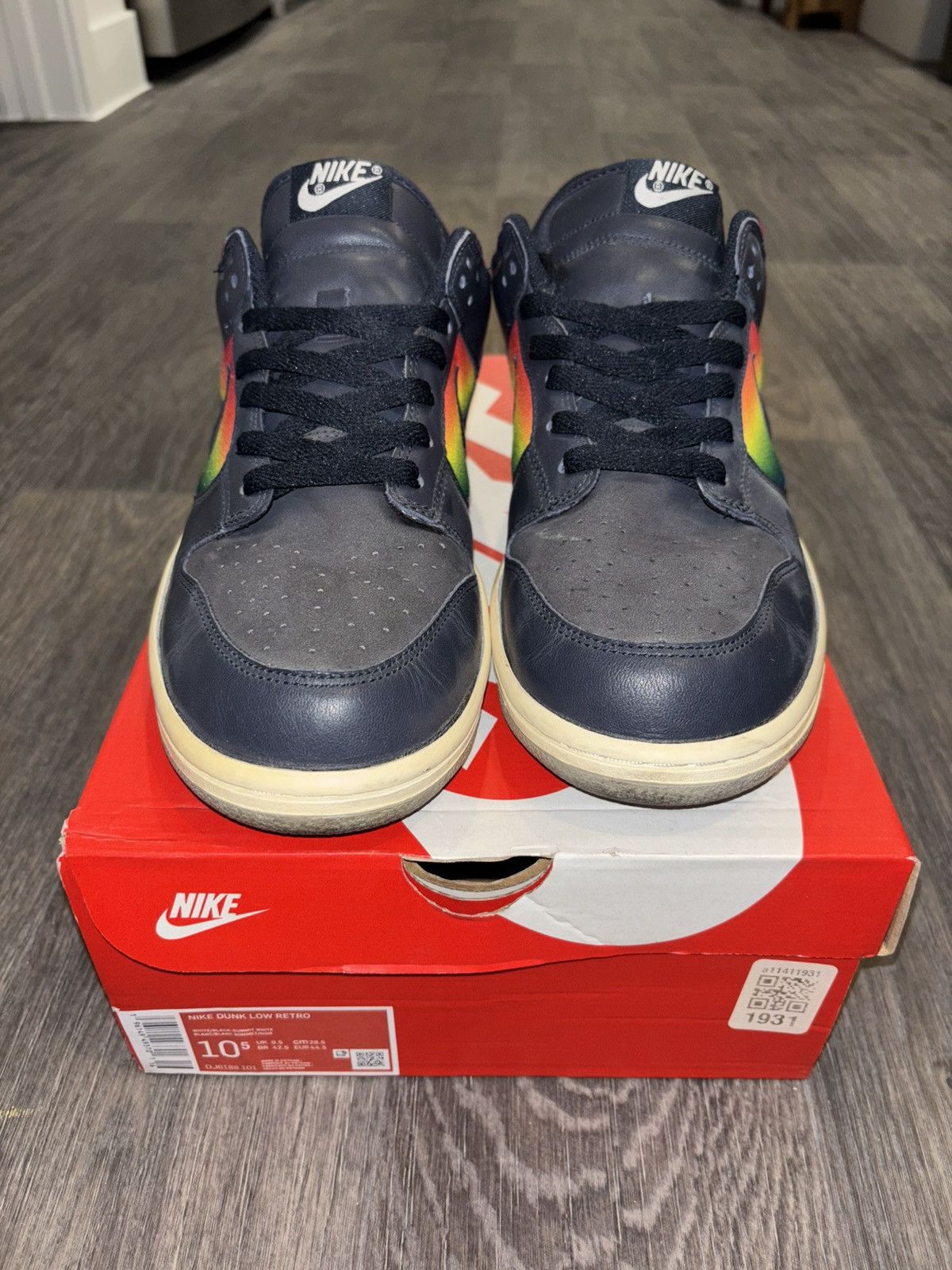 Nike 2005 Nike Dunk Low Dark Obsidian Royal Size US 10.5 / EU 43-44 - 2 Thumbnail