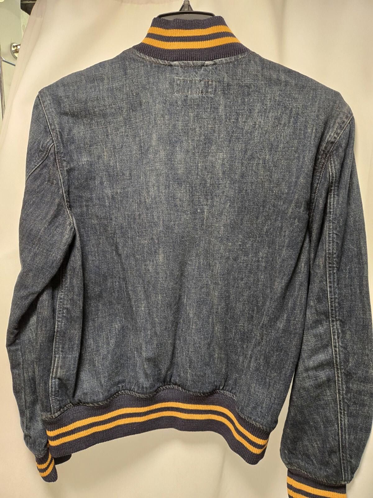 Polo Ralph Lauren Polo Ralph Lauren Denim Letterman Baseball Varsity Jacket M Size US M / EU 48-50 / 2 - 3 Thumbnail