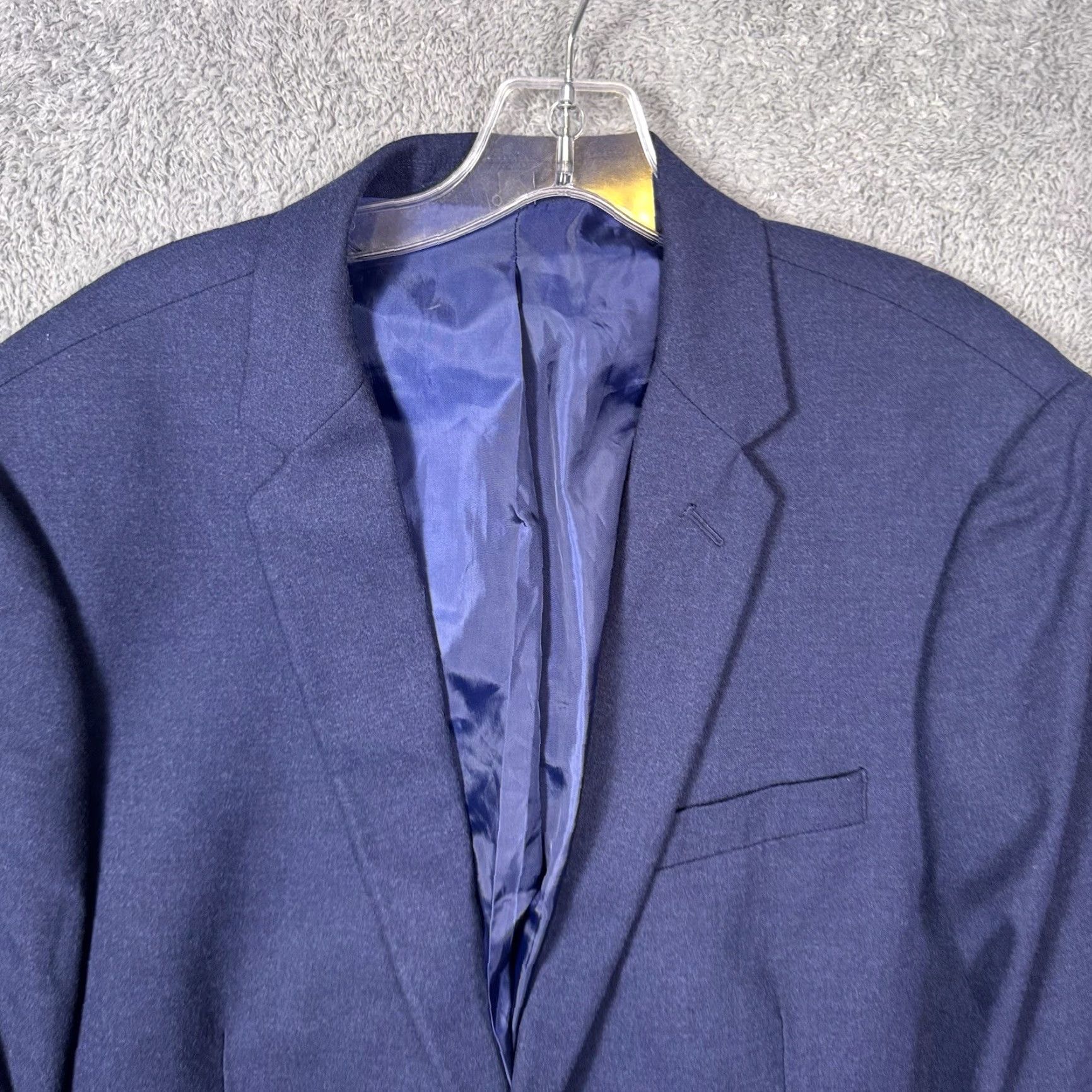 J.Crew J.CREW Thompson Flex Wool Blazer Mens 44R Sport Coat 2 Button Preppy Blazer Jacket Blue Men's Regular Wool Blazer Size 44R - 4 Thumbnail