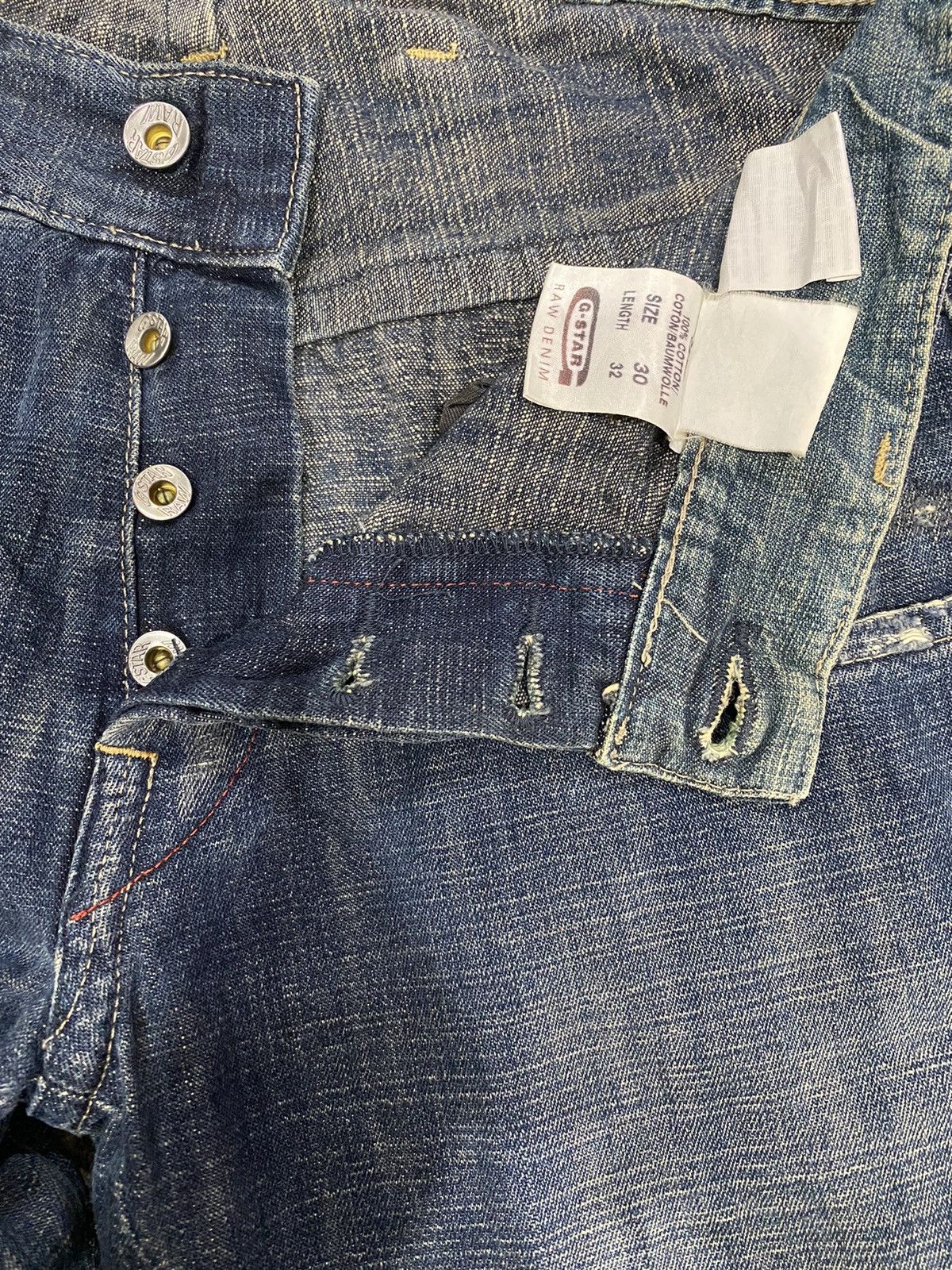 G-Star G.Star Raw Disressed Loose Jeans W34” Size US 34 / EU 50 - 10 Thumbnail