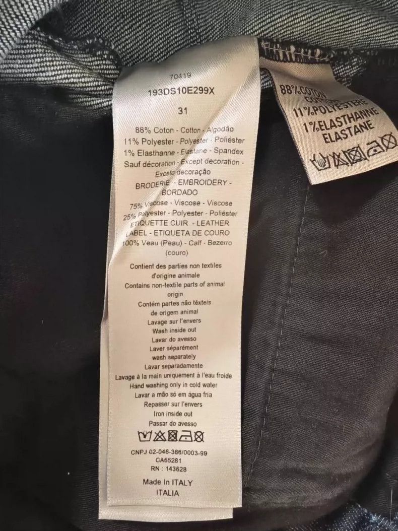 Dior Dior dior x travis scott logo embroidered jeans-2507 Size US 30 / EU 46 - 5 Thumbnail