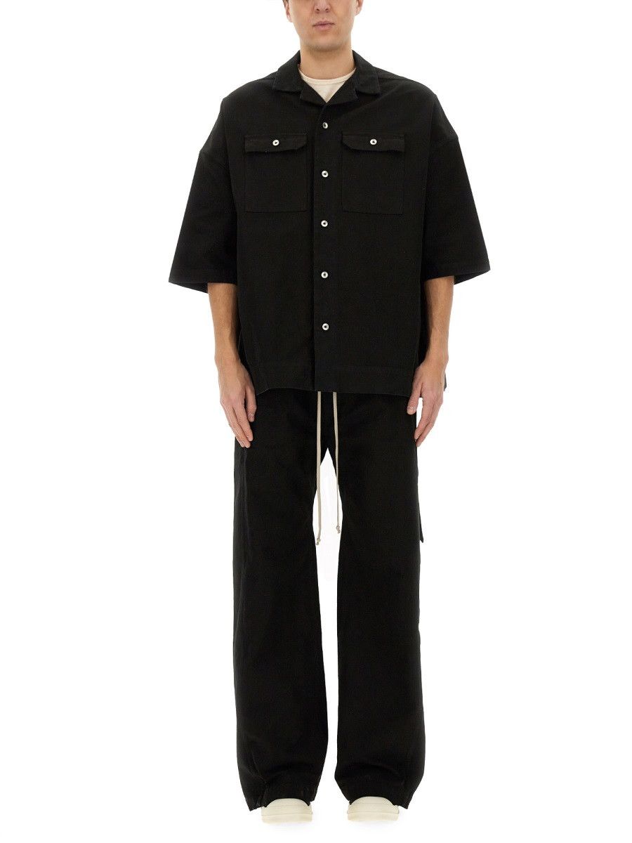 Rick Owens Drkshdw RICK OWENS DRKSHDW "MAGNUM TOMMY" SHIRT - BLACK Size US M / EU 48-50 / 2 - 1 Thumbnail