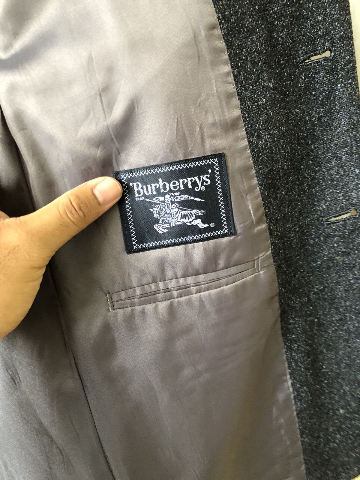 Burberry Vintage Burberry London Single Breasted Wool Blazer Size 38L - 12 Thumbnail