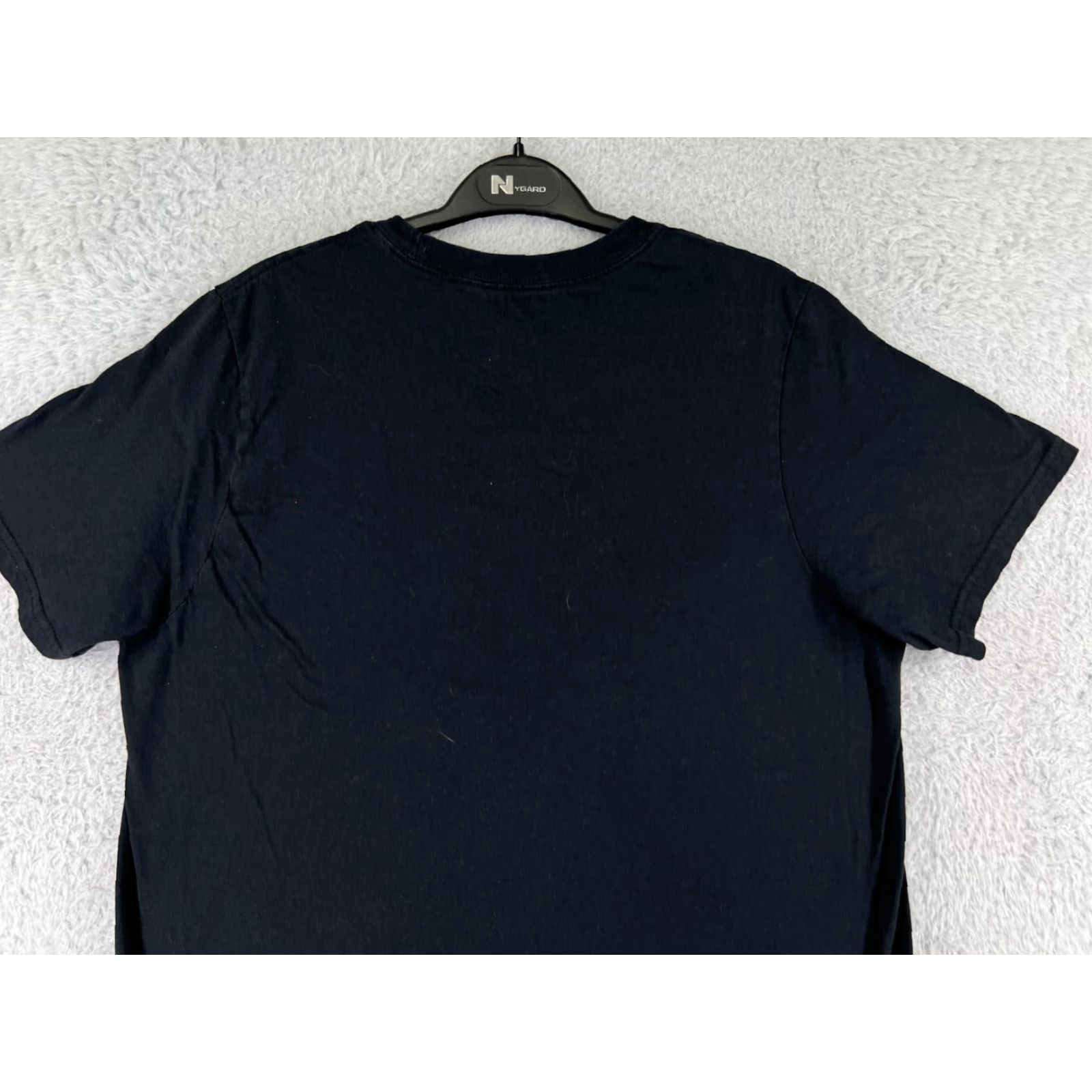 Adidas Adidas Shirt Mens Large Black Short Sleeve Crew Neck 100% Cotton Spellout Logo Size US L / EU 52-54 / 3 - 7 Thumbnail