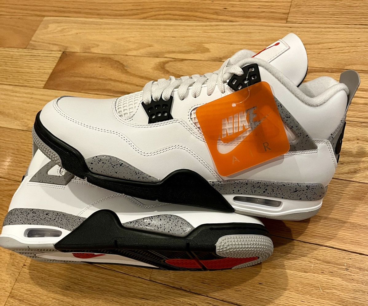 Jordan Brand × Nike Brand New-Nike Air Jordan 4 Retro White Cement 2025 Size US 11 / EU 44 - 5 Thumbnail