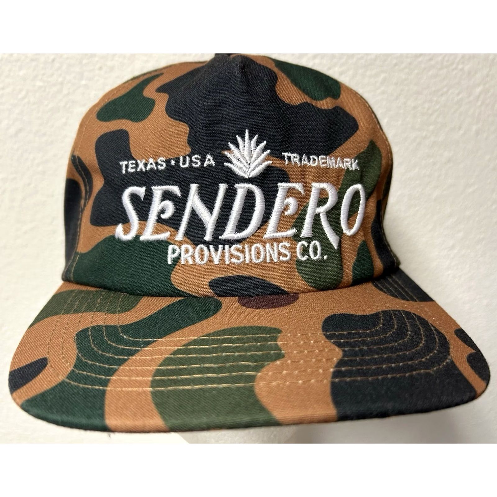 Vintage Sendero Provisions Co. Texas Camo Adjustable Snapback Hat Cap NWOT Size ONE SIZE - 2 Thumbnail