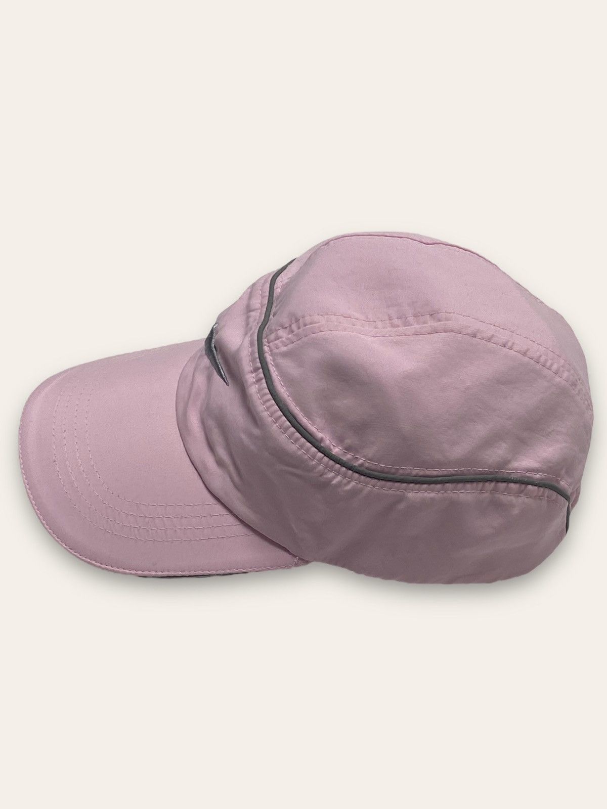 Nike Vintage NIKE Reflective Stripes Pink Cap Swoosh Drill Y2K Size ONE SIZE - 3 Thumbnail