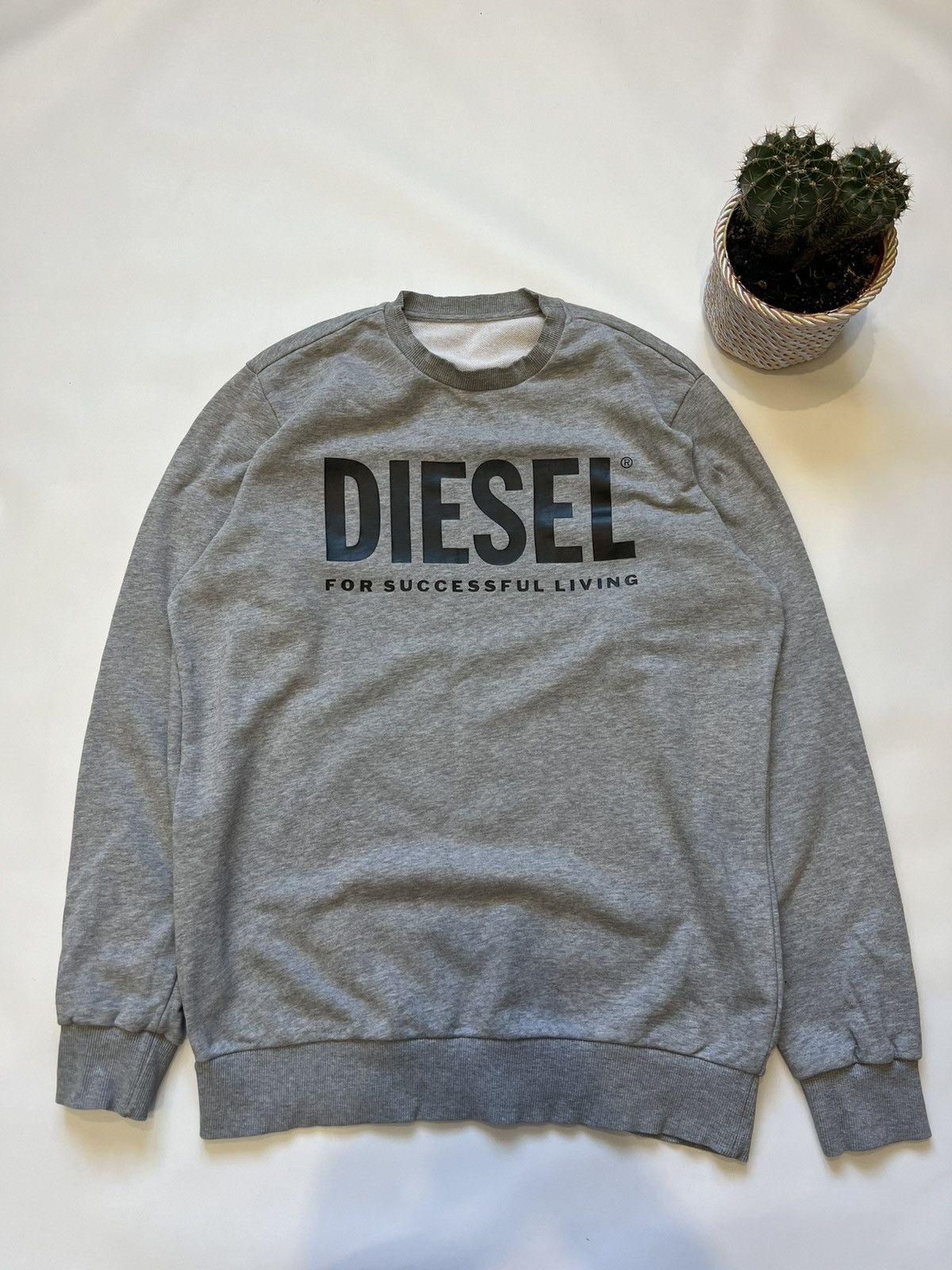 Diesel Diesel Grey Sweatshirt Size US L / EU 52-54 / 3 - 1 Thumbnail