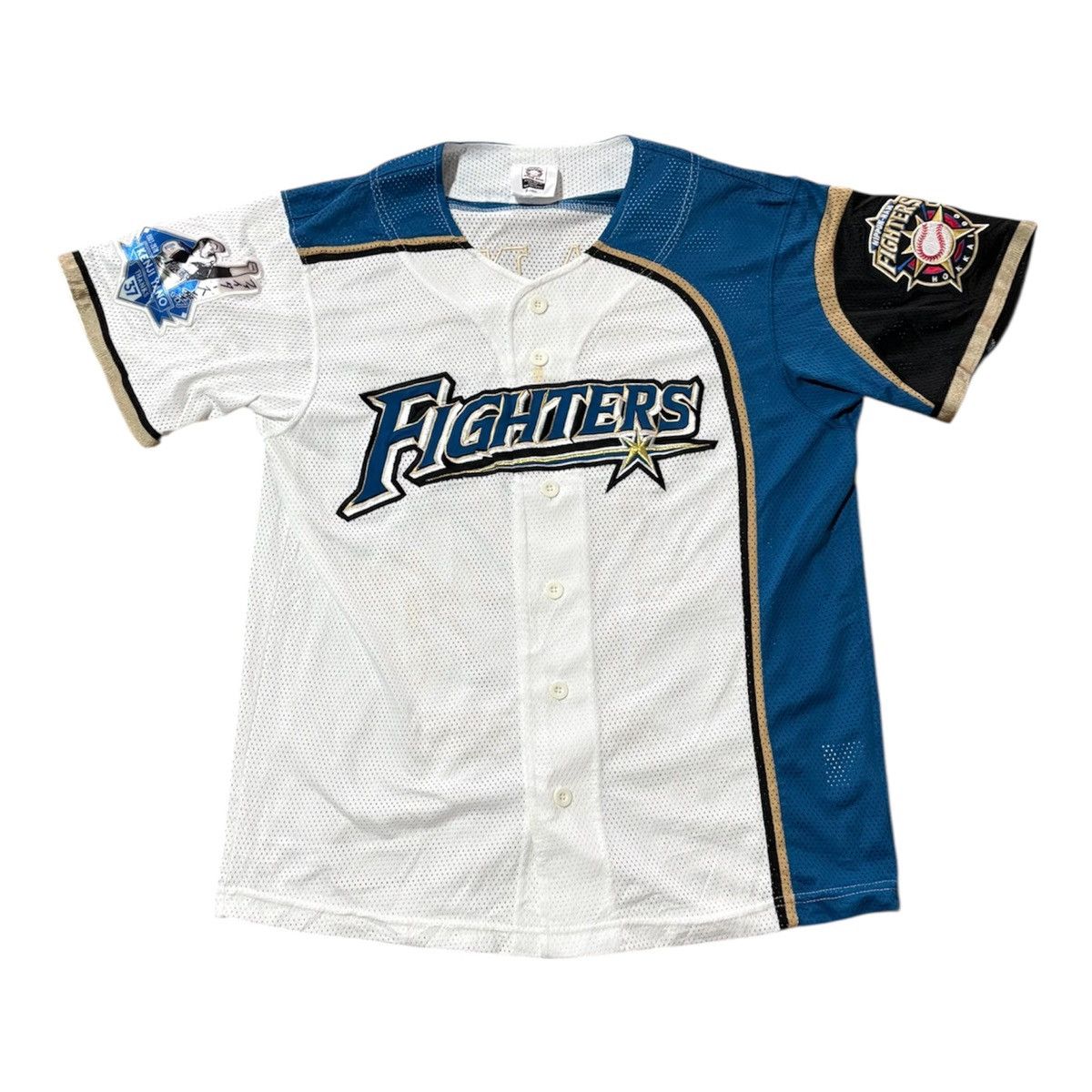 Japanese Brand Hokkaido Nippon Ham Fighters Japan Baseball Jersey #37 Yano Size US S / EU 44-46 / 1 - 2 Thumbnail