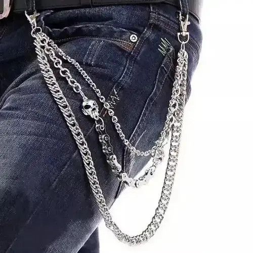 Other Metal Skull Waist Pants Chain Key Chain Size ONE SIZE - 1 Thumbnail