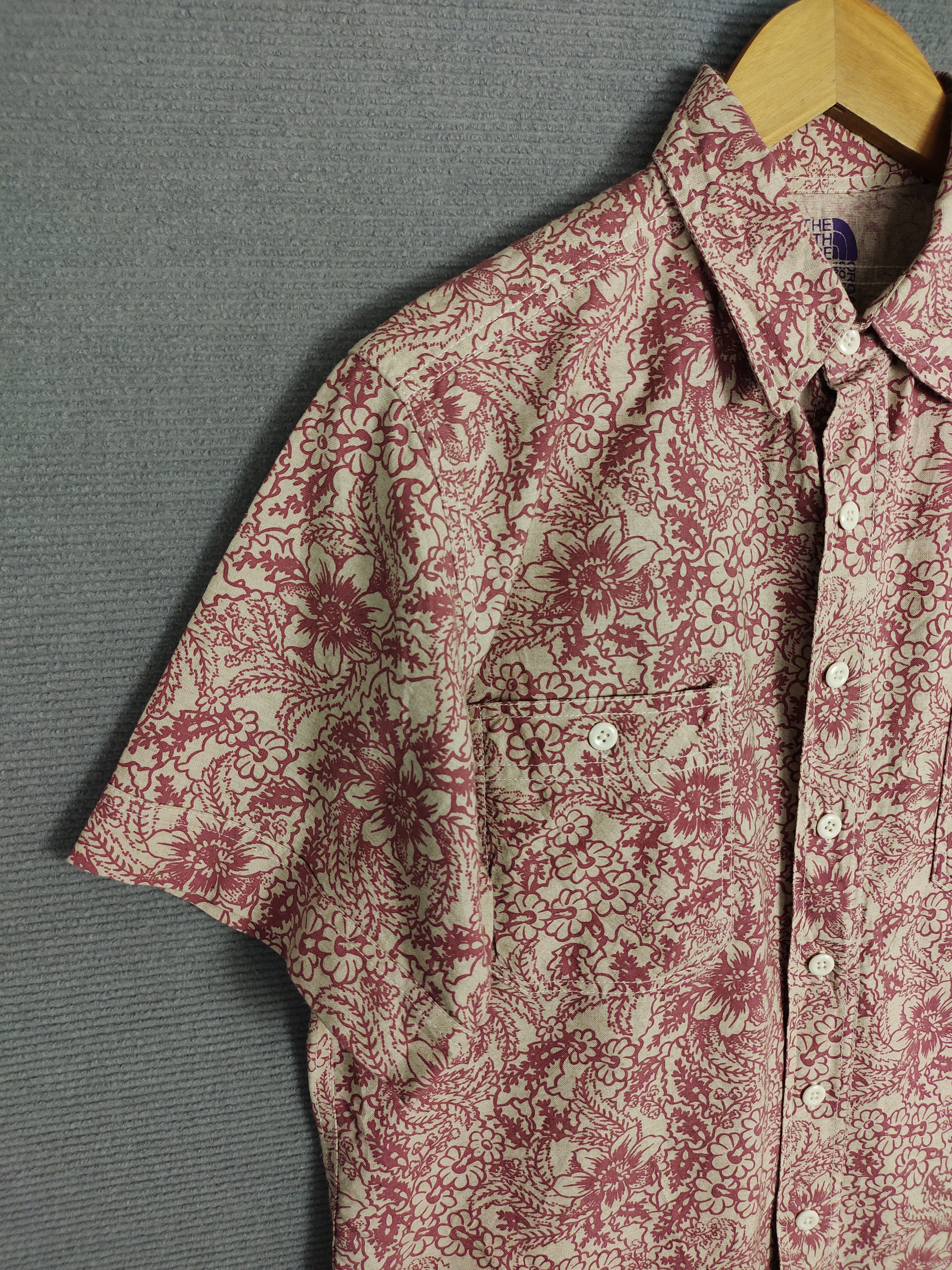 Nanamica × The North Face Purple Label The North Face Purple Label Nanamica Flower Printed Shirt Size US L / EU 52-54 / 3 - 3 Thumbnail