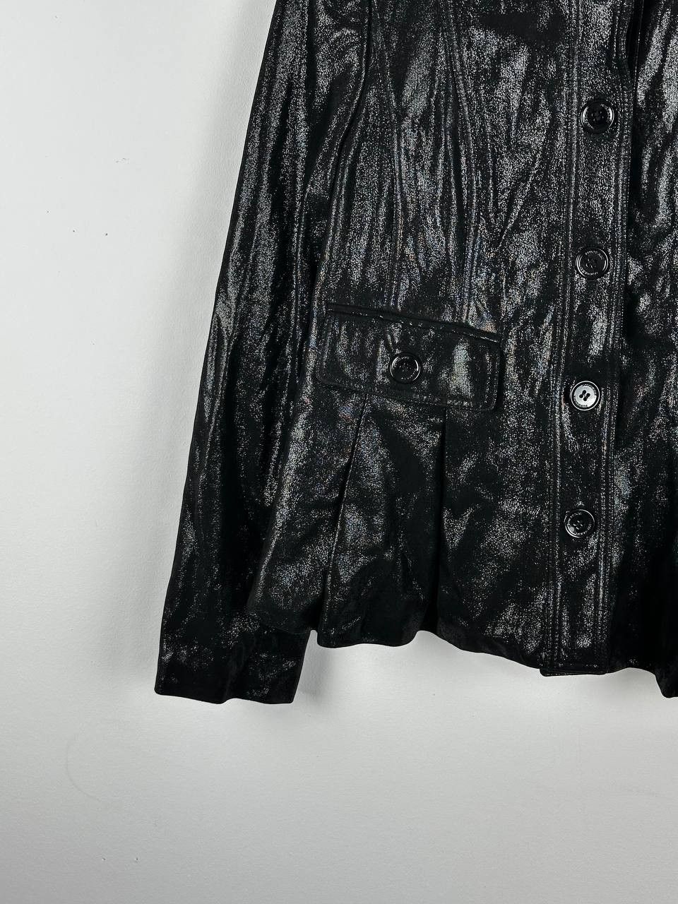 Burberry Rare Burberry Goat Skin Shine Leather Jacket Size M / US 6-8 / IT 42-44 - 4 Thumbnail