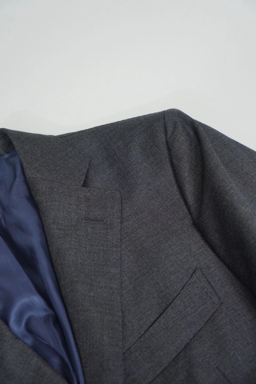 Suitsupply Men Suitsupply Blazer Lazio Grey Wool Vitale Barberis US40L Size 40L - 4 Thumbnail