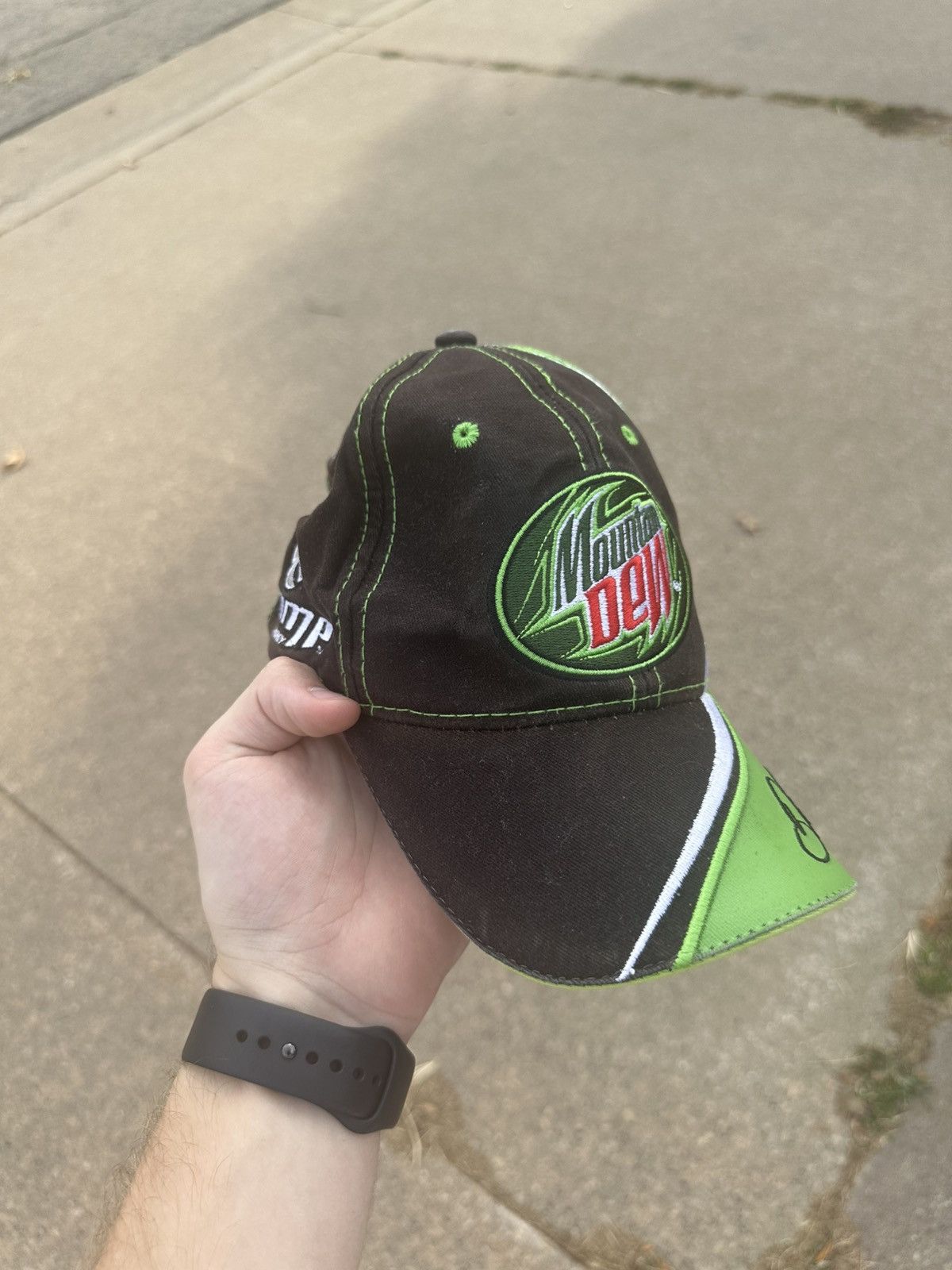 NASCAR Mountain Dew x Nascar Dale JR Adjustable Hat Size ONE SIZE - 2 Thumbnail