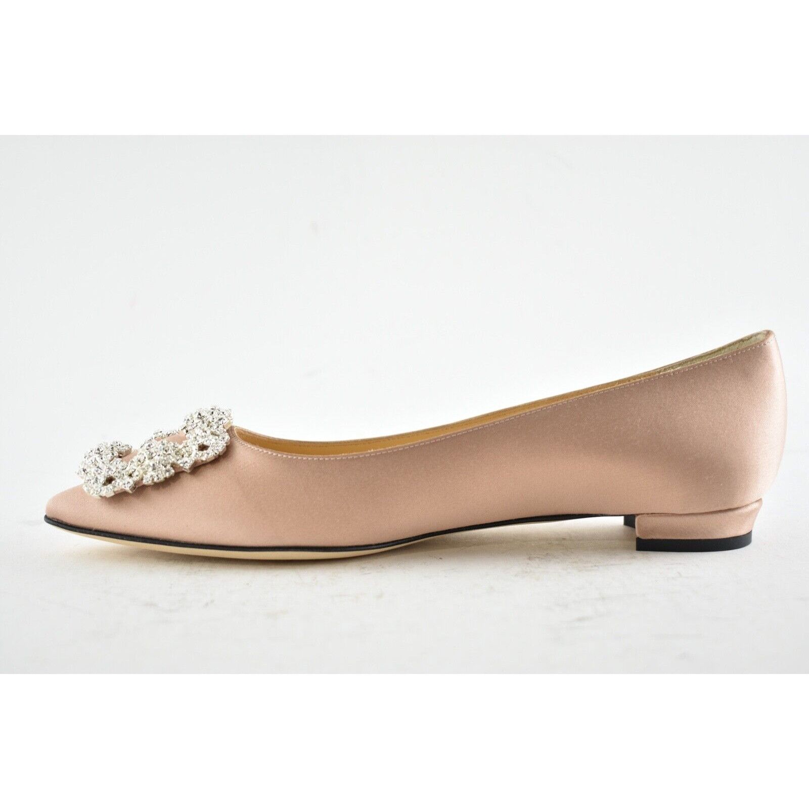 Manolo Blahnik Hangisi Satin Jewel Buckle Ballerina Ballet Flat 36 Size US 6 / IT 36 - 7 Thumbnail