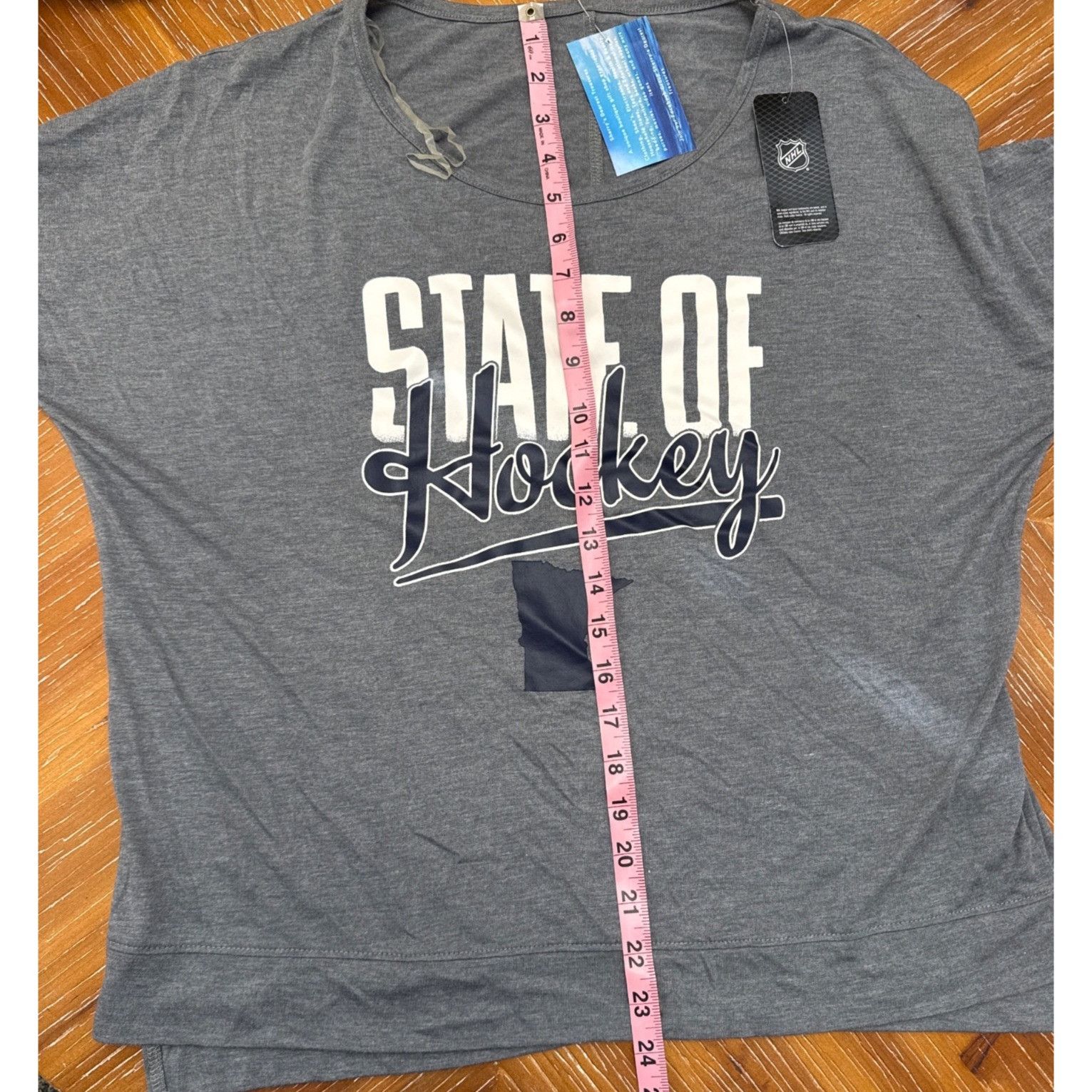 NHL NHL State Of Hockey Womens Gray Long-Sleeve Shirt Size M 8/1 Size M / US 6-8 / IT 42-44 - 5 Thumbnail