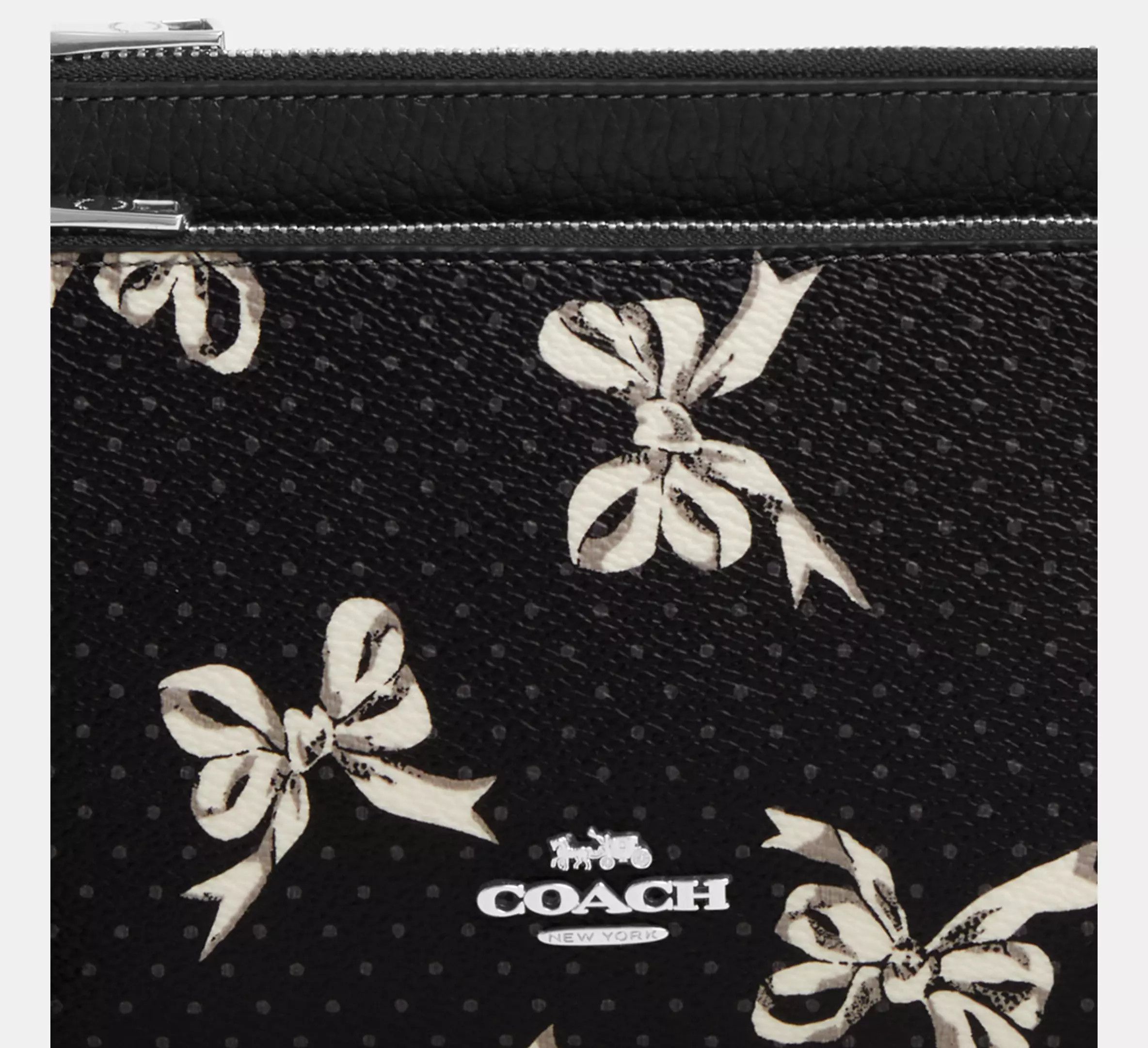 Coach Double Zip Wallet With Bow Print CAA85 Size ONE SIZE - 10 Thumbnail