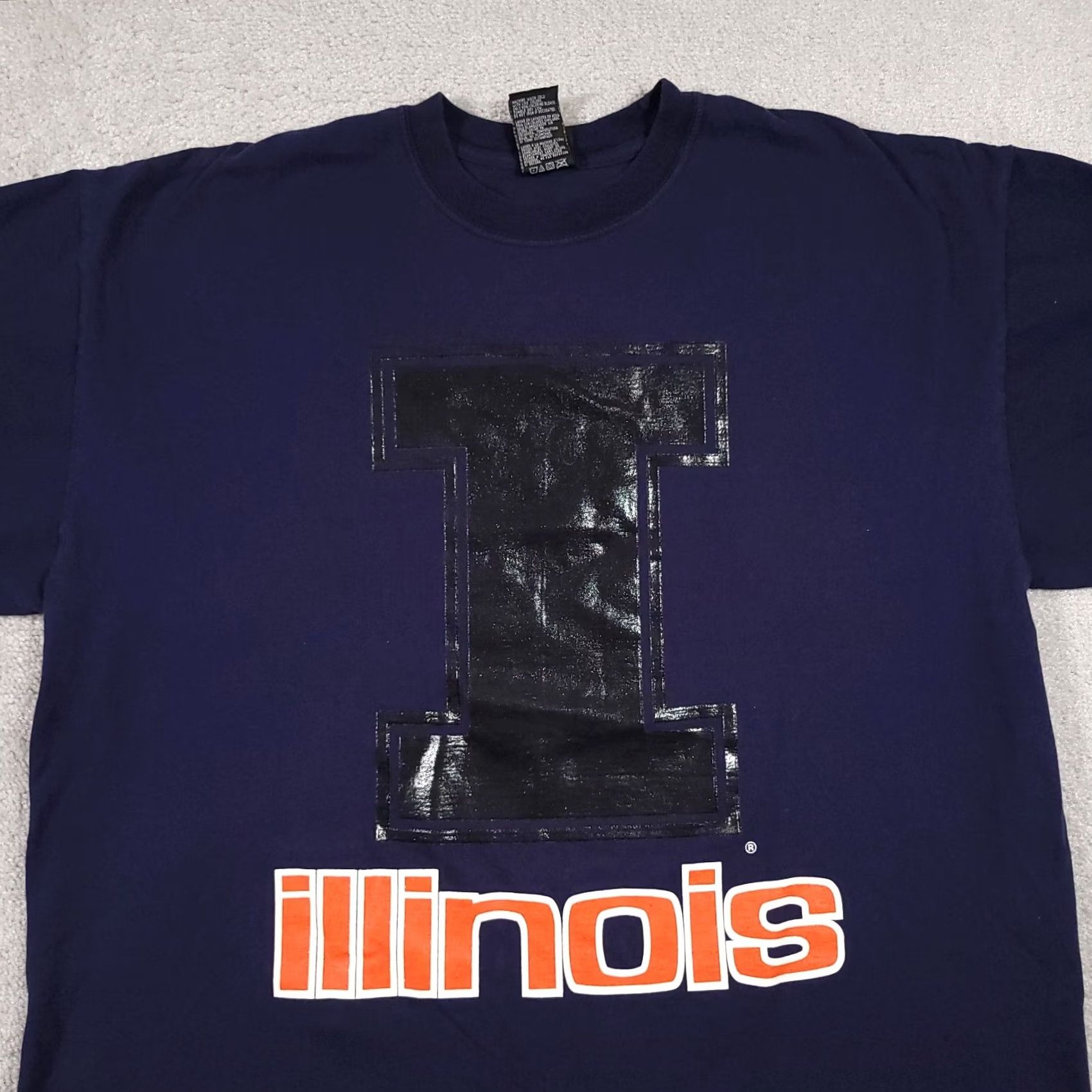 Starter Starter Team University Of Illinois Illini T-Shirt Mens XL Blue Big Logo NCAA Size US XL / EU 56 / 4 - 3 Thumbnail