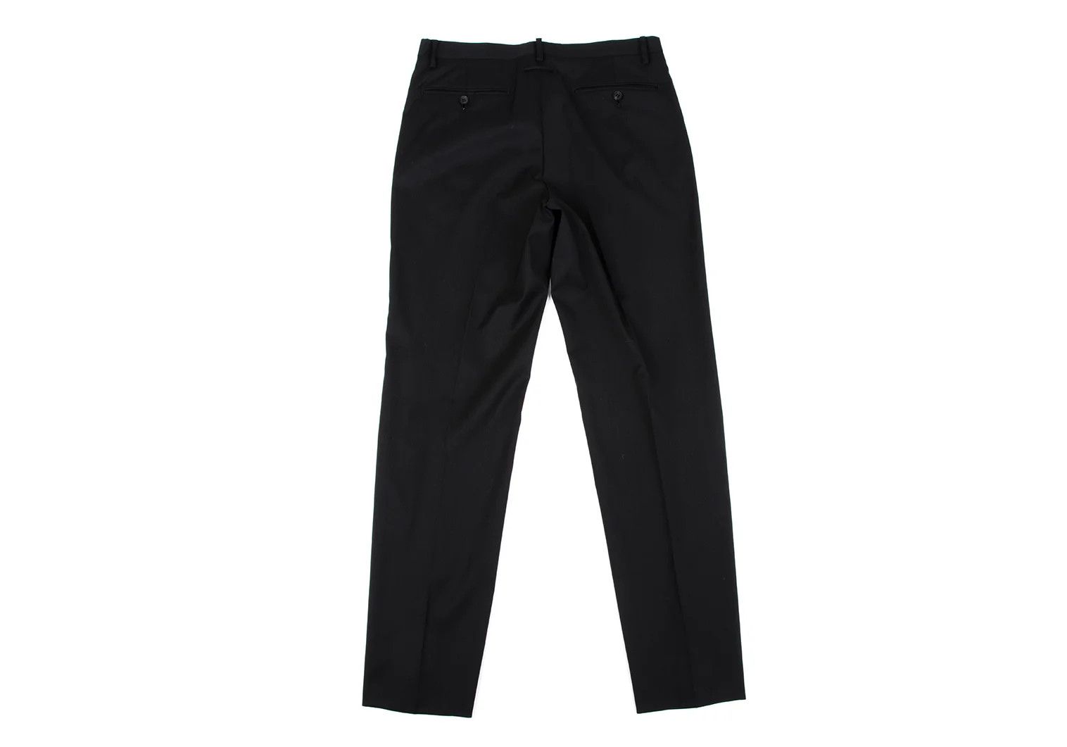 Jean Paul Gaultier Wool Blend Tapered Pants in Black, Size 48 Size US 32 / EU 48 - 9 Thumbnail