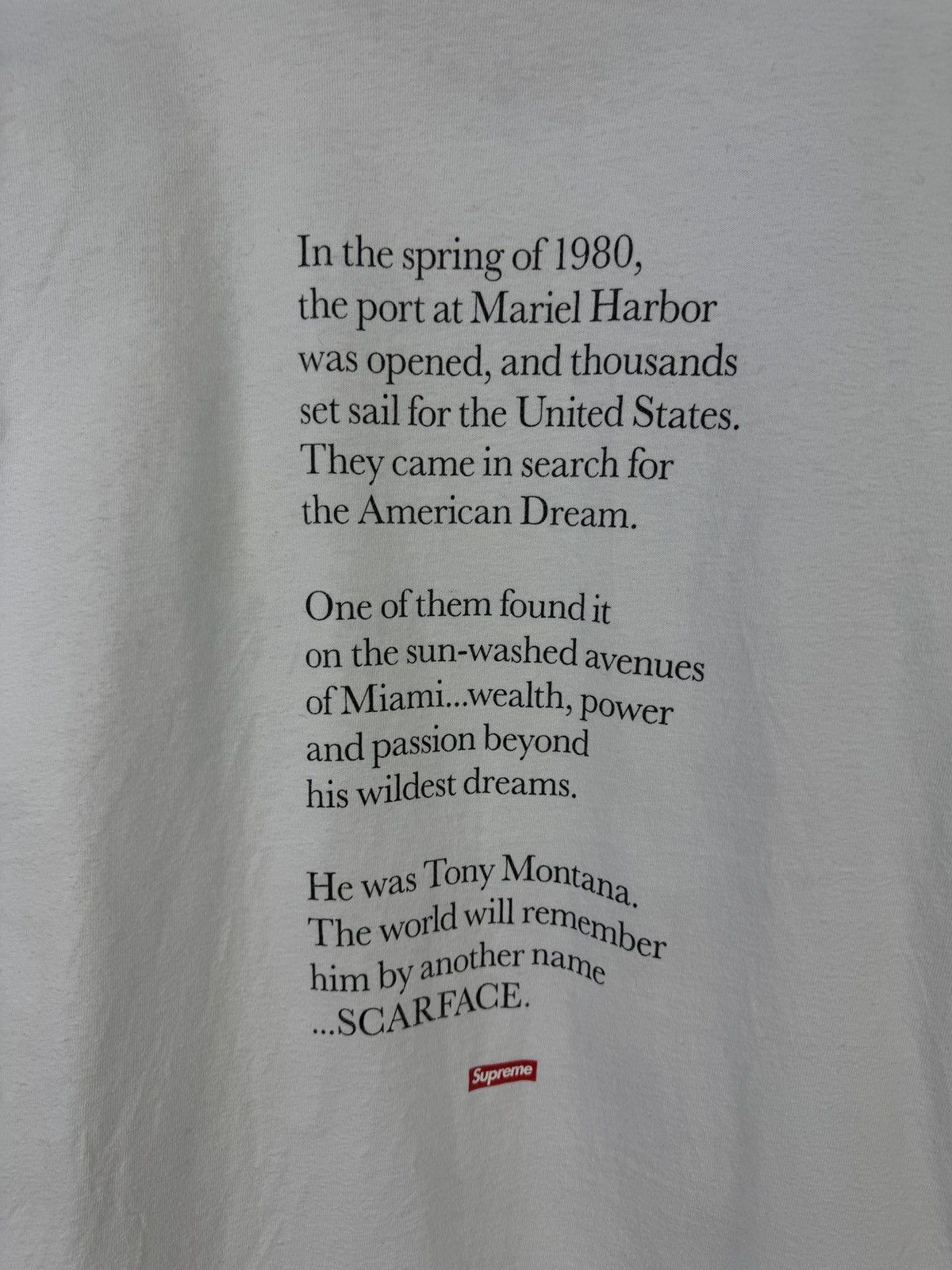 Supreme Men’s Supreme x SCARFACE T-Shirt Tony Montana Size Large Size US L / EU 52-54 / 3 - 15 Thumbnail
