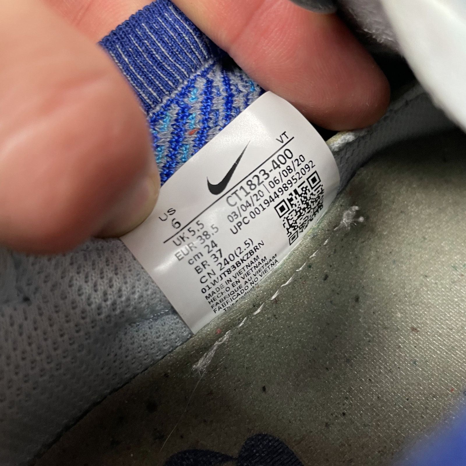Nike Nike Air VaporMax 2020 CT1823-400 Mens Blue Sneakers Shoes 6 Size US 6 / EU 39 - 14 Thumbnail