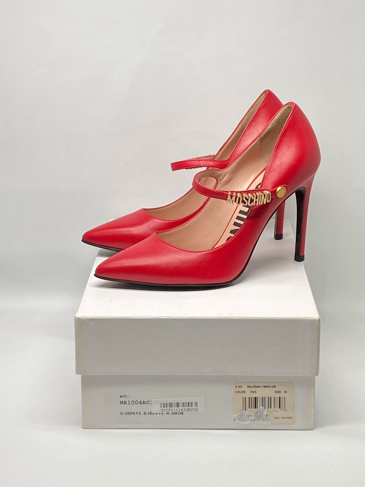 Moschino Moschino Leather Mary Jane Pump size 36 Size US 6 / IT 36 - 14 Thumbnail