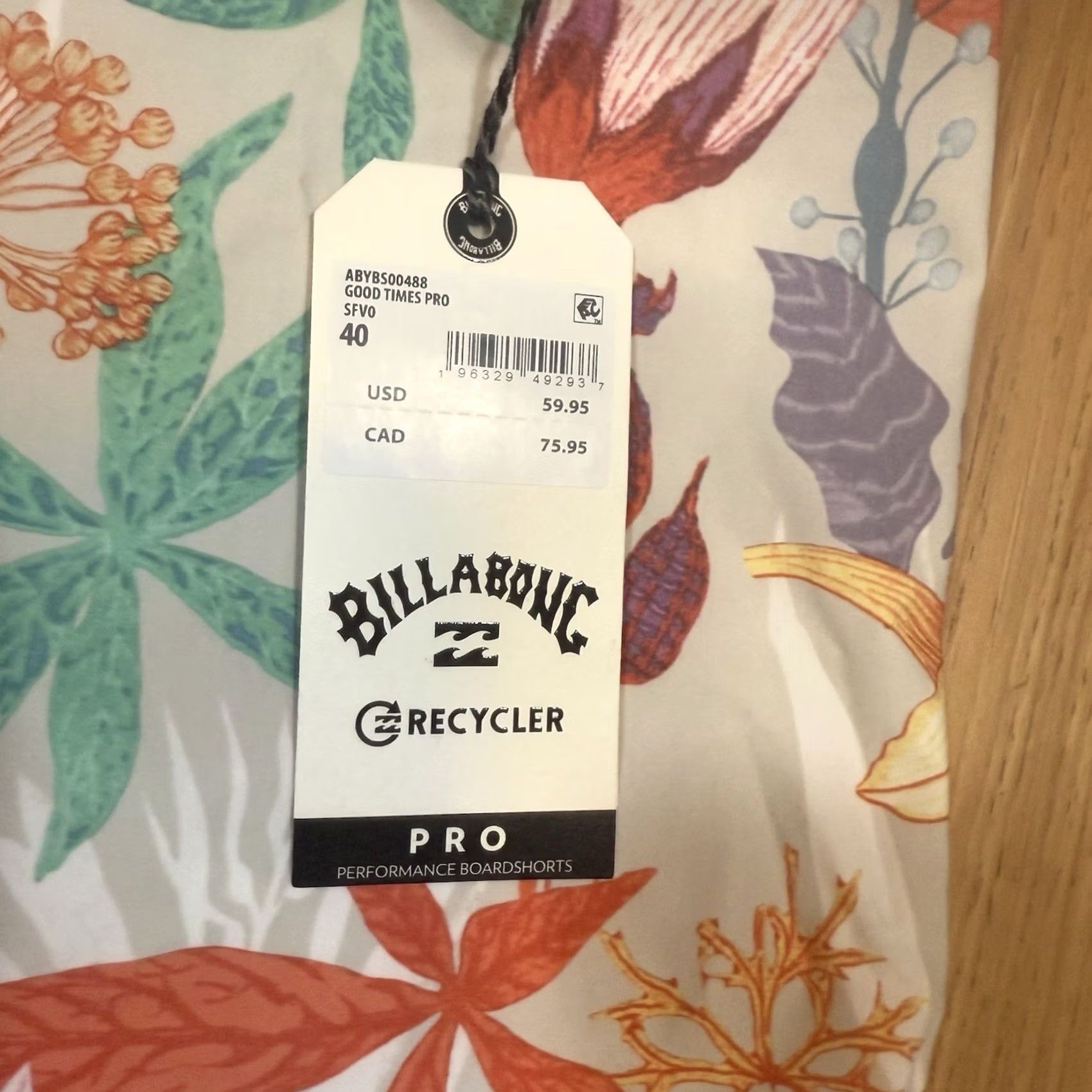 Billabong Billabong Board Shorts NWT Floral Recycler Good Times Pro 40 Multicolor Short Length Men Size US 40 / EU 56 - 4 Thumbnail
