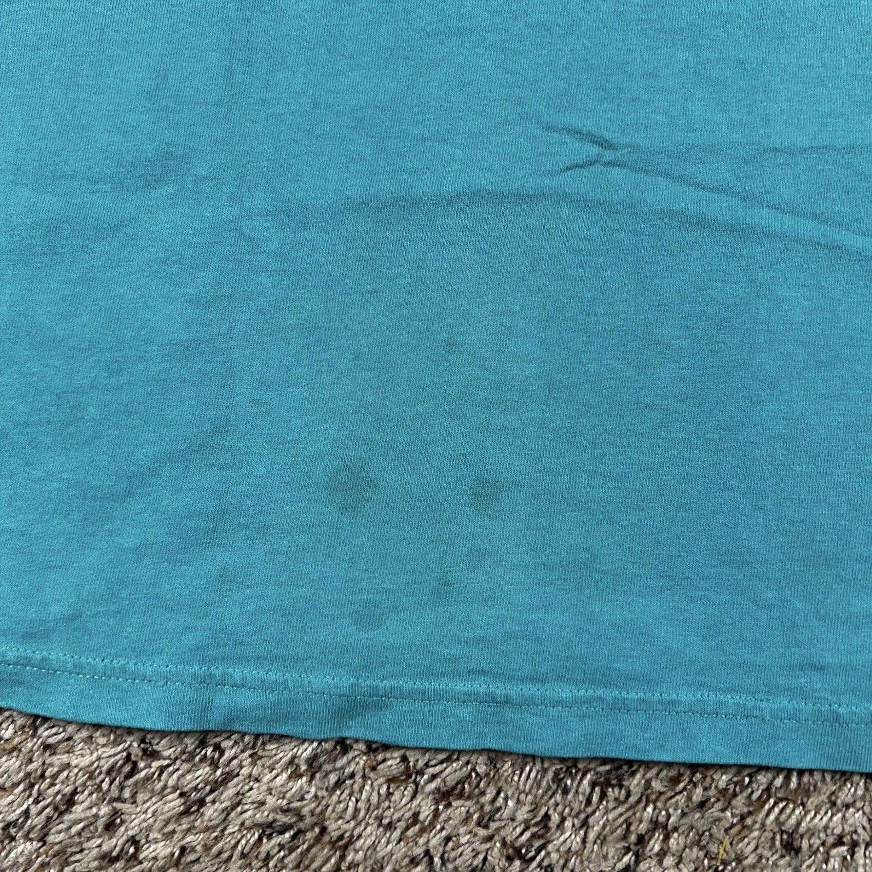 Lee VINTAGE Lee T-Shirt Womens Large Teal 100% Cotton 90s Vintage Shirt Casual Size L / US 10 / IT 46 - 7 Thumbnail