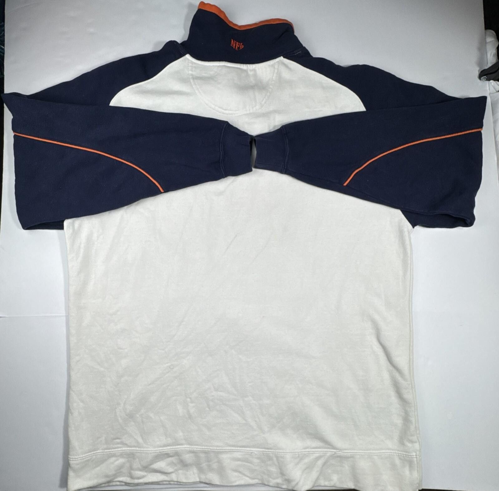 Other NFL Team Apparel Denver Broncos Quarter Zip Sweatshirt Size US M / EU 48-50 / 2 - 2 Thumbnail