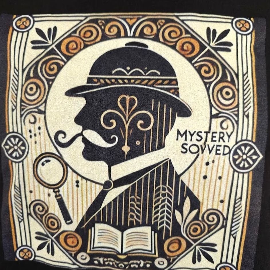 Port & Company VINTAGE Sherlock Holmes T Shirt Womens Size Medium Black Mystery Solved Size M / US 6-8 / IT 42-44 - 3 Thumbnail