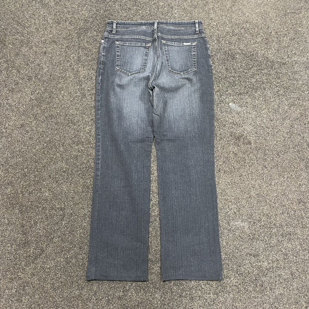 Vintage Vintage Y2K 90s Baggy Wide Leg Flared Denim Jeans Blue Punk Size 32" / US 10 / IT 46 - 2 Thumbnail