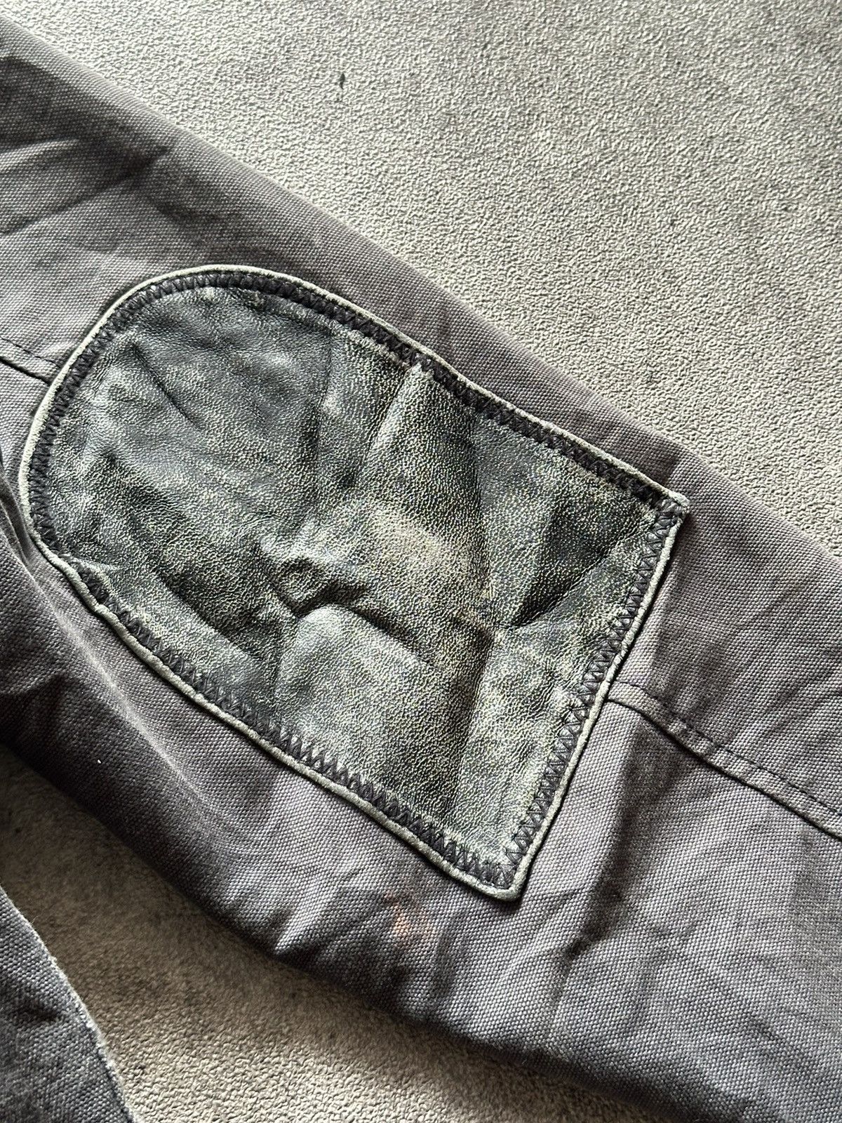 Giorgio Armani 2000s Armani Jeans Leather Mix Canvas Bomber Jacket Size US L / EU 52-54 / 3 - 12 Thumbnail