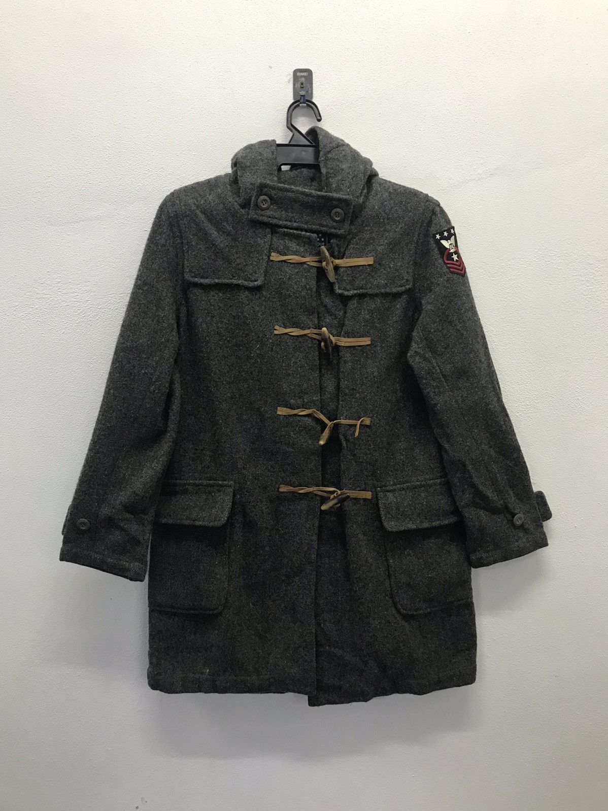 Hysteric Glamour × Japanese Brand VINTAGE HYSTERIC GLAMOUR 69-70 DUFFLE WOOL WITH PATCHES Size US M / EU 48-50 / 2 - 1 Thumbnail