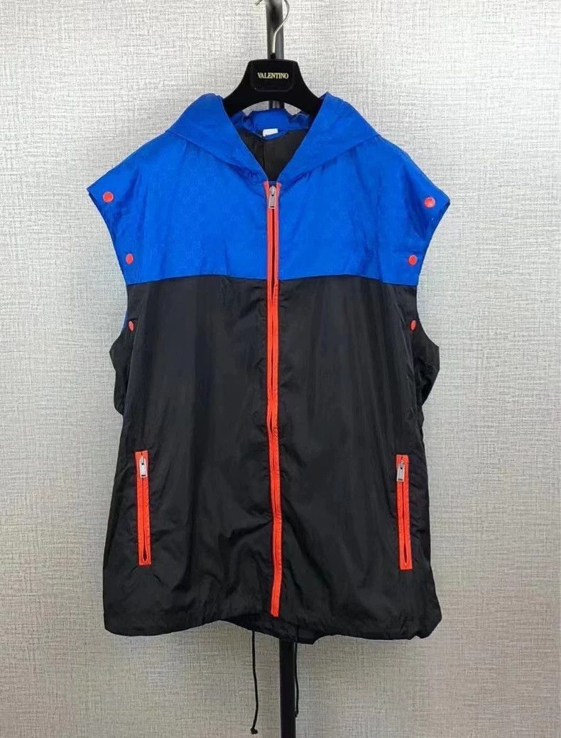 Gucci Gucci Blue Black Logo Hooded Jacket-2506 Size US M / EU 48-50 / 2 - 8 Thumbnail