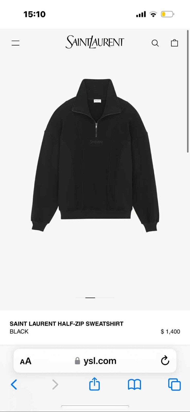 Saint Laurent Paris Saint laurent sweater Size US XL / EU 56 / 4 - 4 Thumbnail