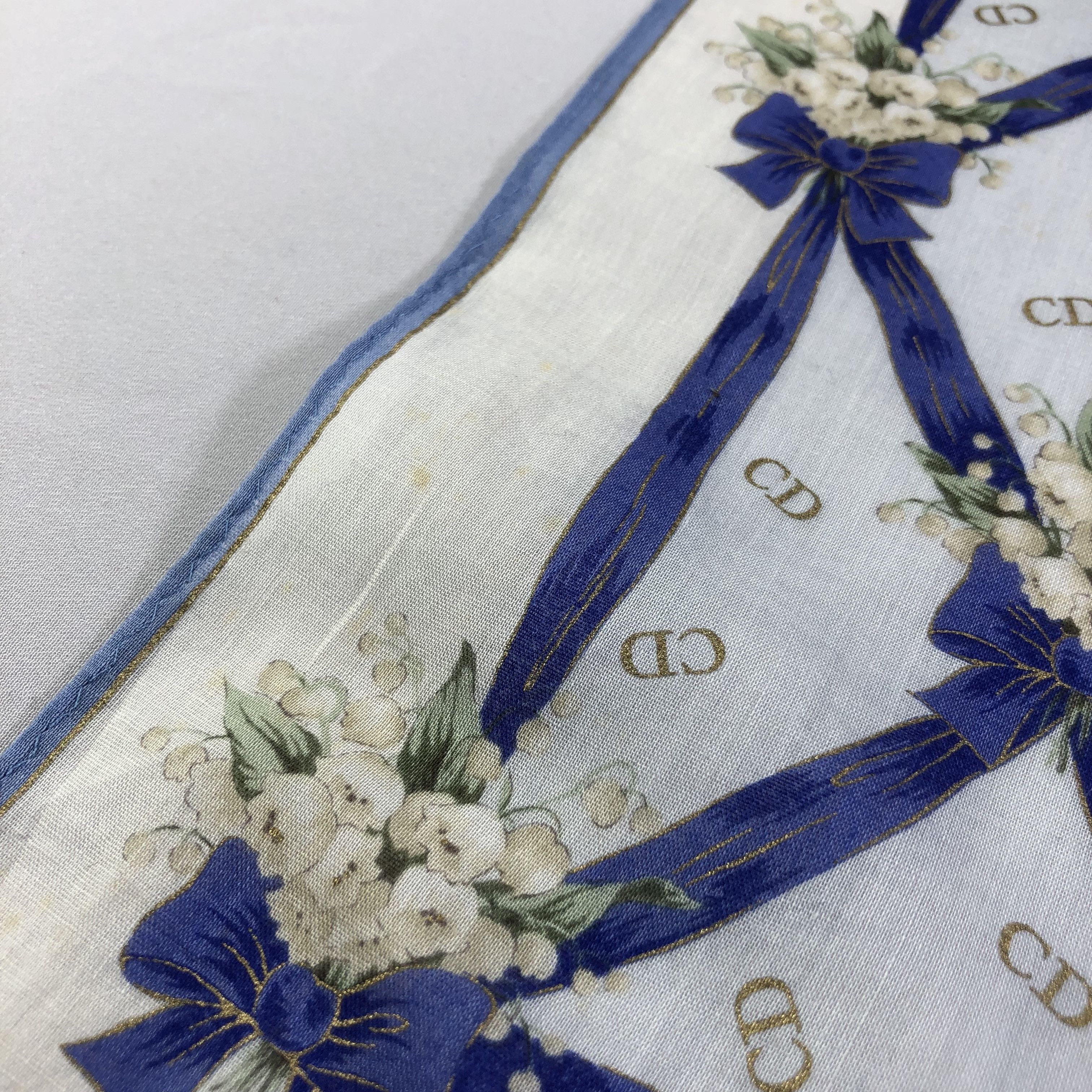Christian Dior Monsieur Christian Dior CD Handkerchief Neckerchief Bandana H1949 Size ONE SIZE - 13 Thumbnail