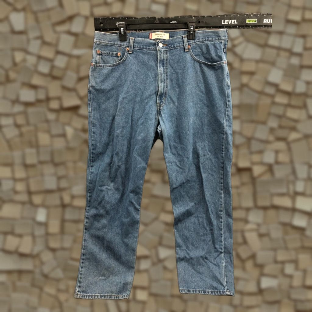 Levi's Levi's 550 Relaxed Straight Jeans Size 42x30 Mens Mid Rise Medium Wash Blue Size US 42 / EU 58 - 1 Thumbnail