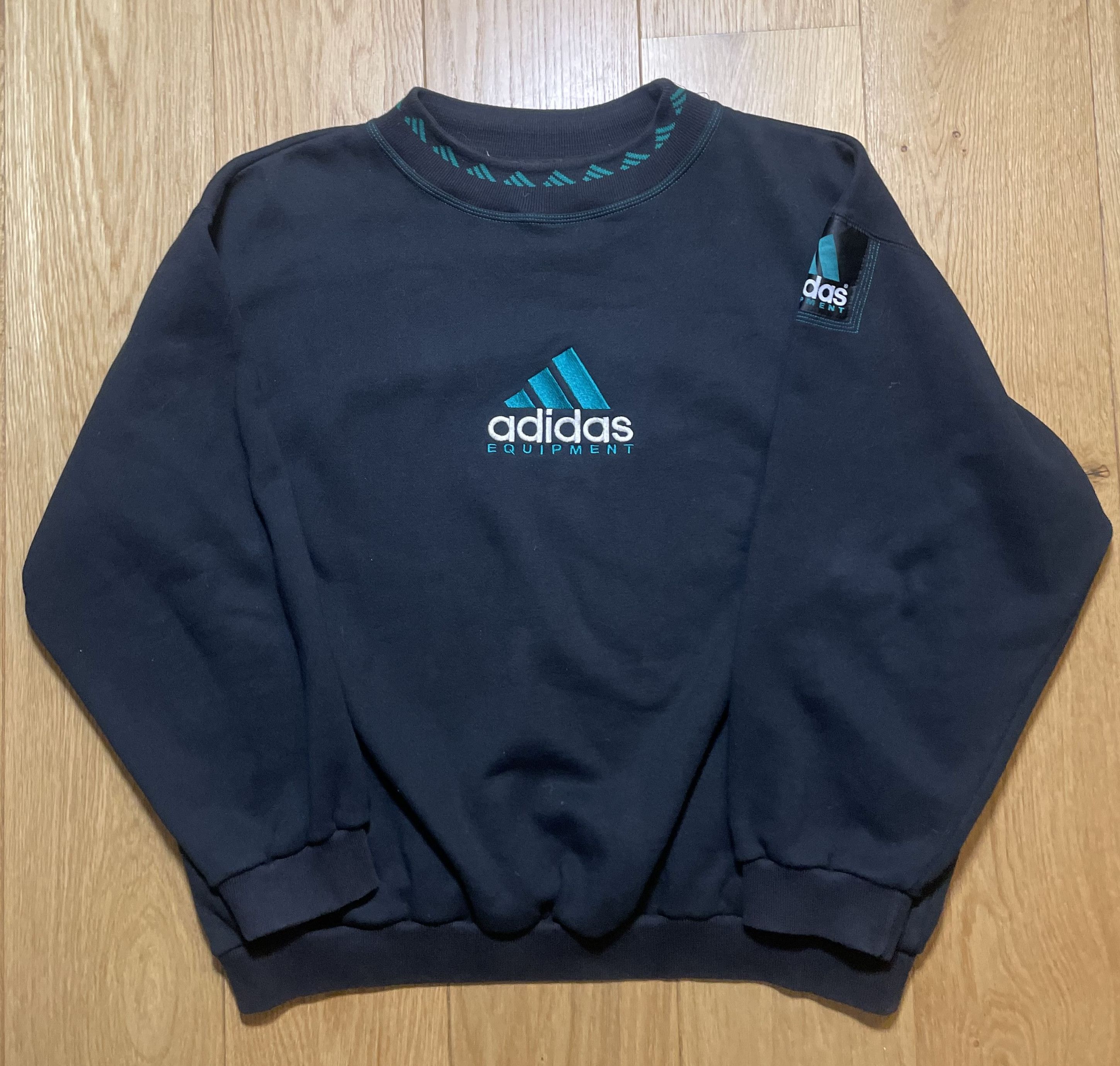 Adidas Adidas EQT Equipment Sweatshirt Navy 90s Vintage Size US XL / EU 56 / 4 - 1 Thumbnail