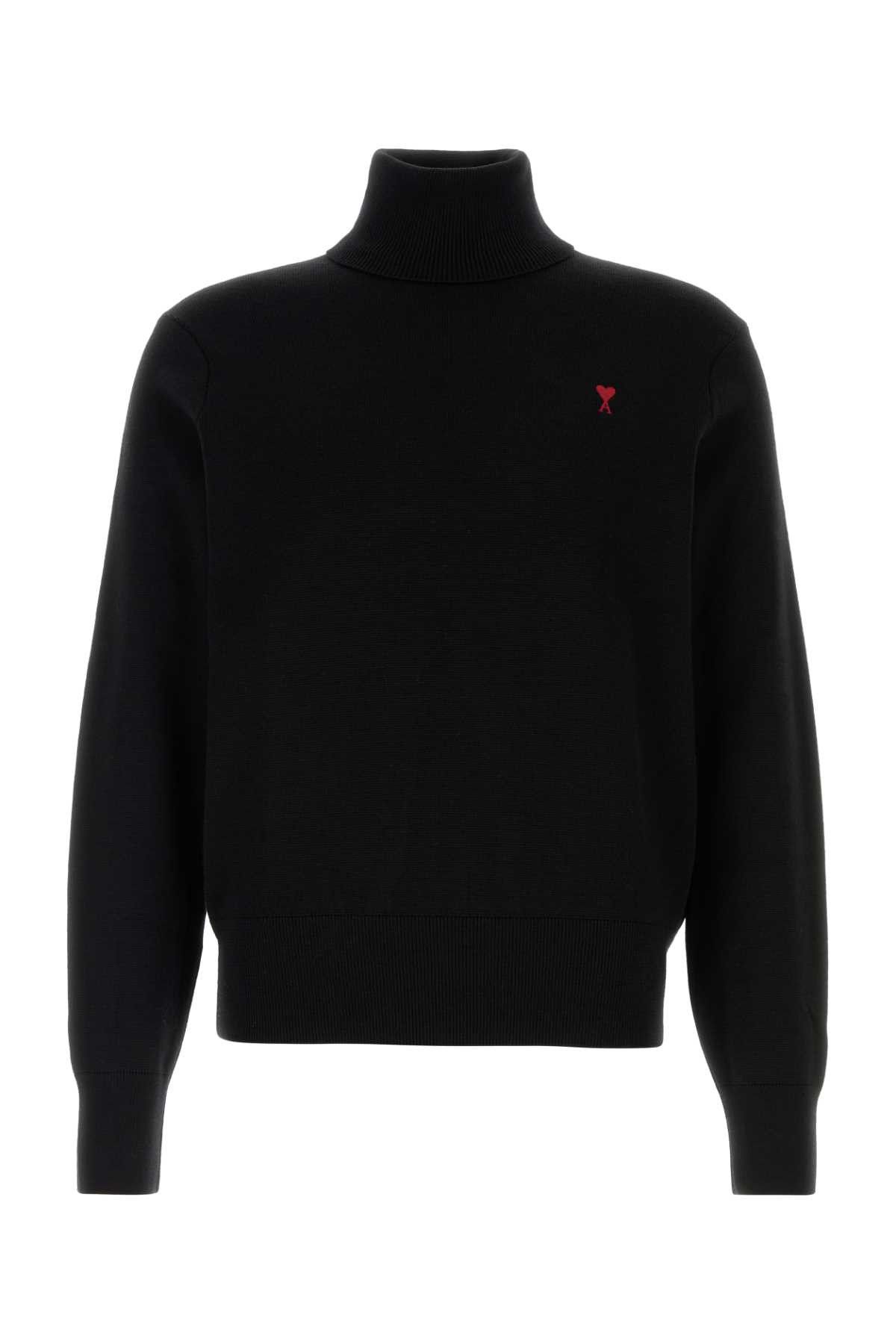 AMI Black Wool Sweater Size US XL / EU 56 / 4 - 1 Thumbnail
