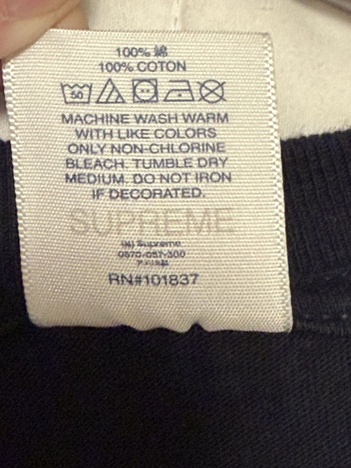 Supreme Navy Supreme Handstyle T-Shirt Medium Size US M / EU 48-50 / 2 - 3 Thumbnail