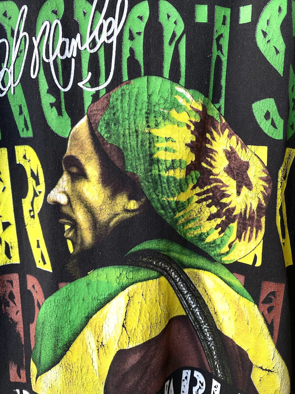 Bob Marley 2000’s Vintage Bob Marley Big Print T Shirt Size US L / EU 52-54 / 3 - 4 Thumbnail