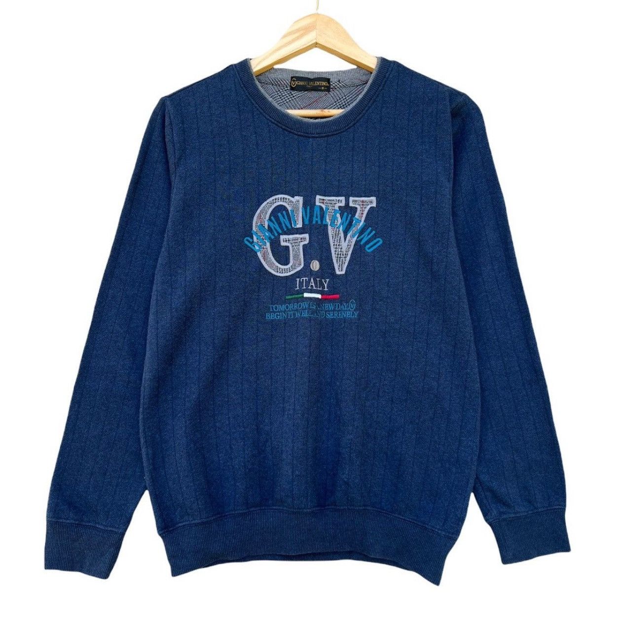 Vintage Gianni Valentino Embroidered Crewneck Sweatshirt M