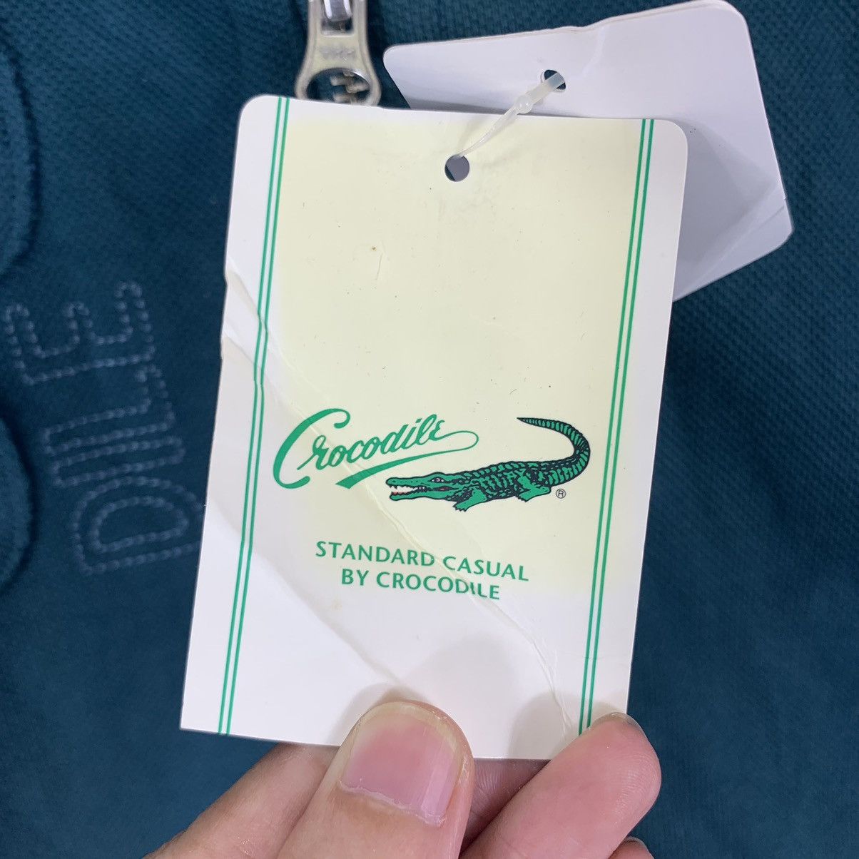 Japanese Brand × Vintage Vintage Crocodile Sweater Full Zipper Size US S / EU 44-46 / 1 - 7 Thumbnail