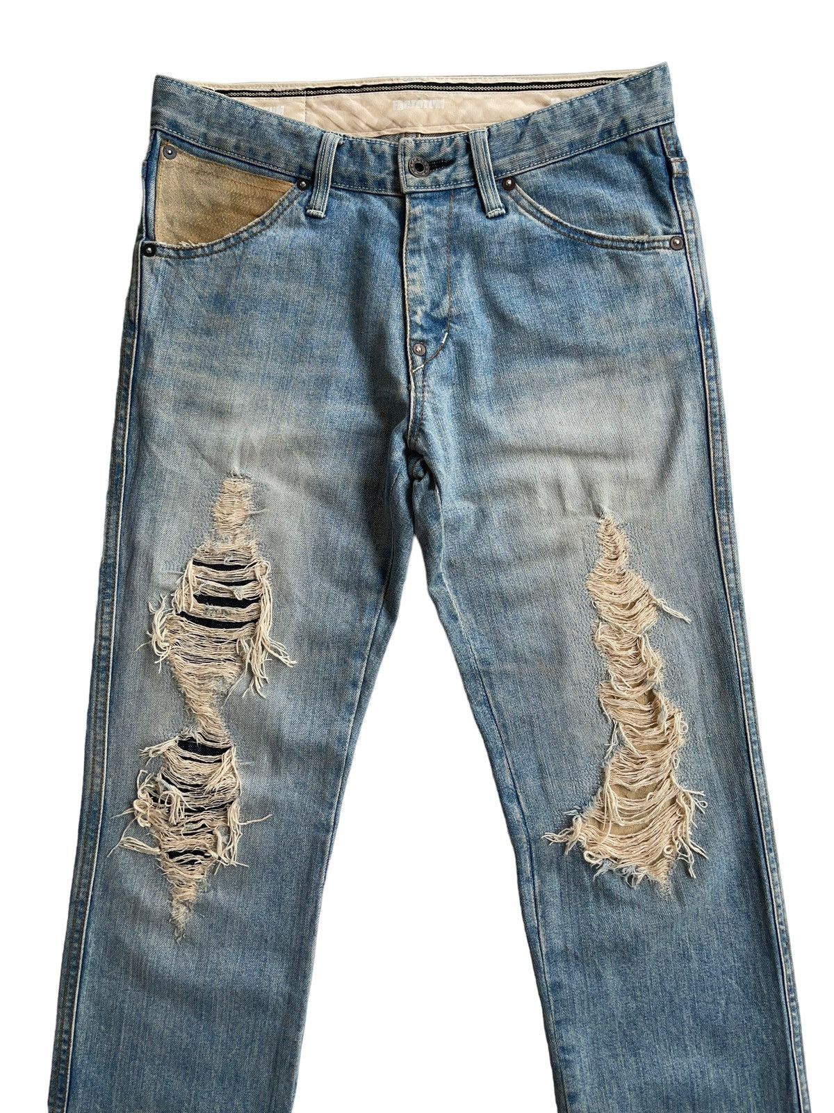 FACTOTUM Factotum Distressed Denim Size US 29 - 2 Thumbnail