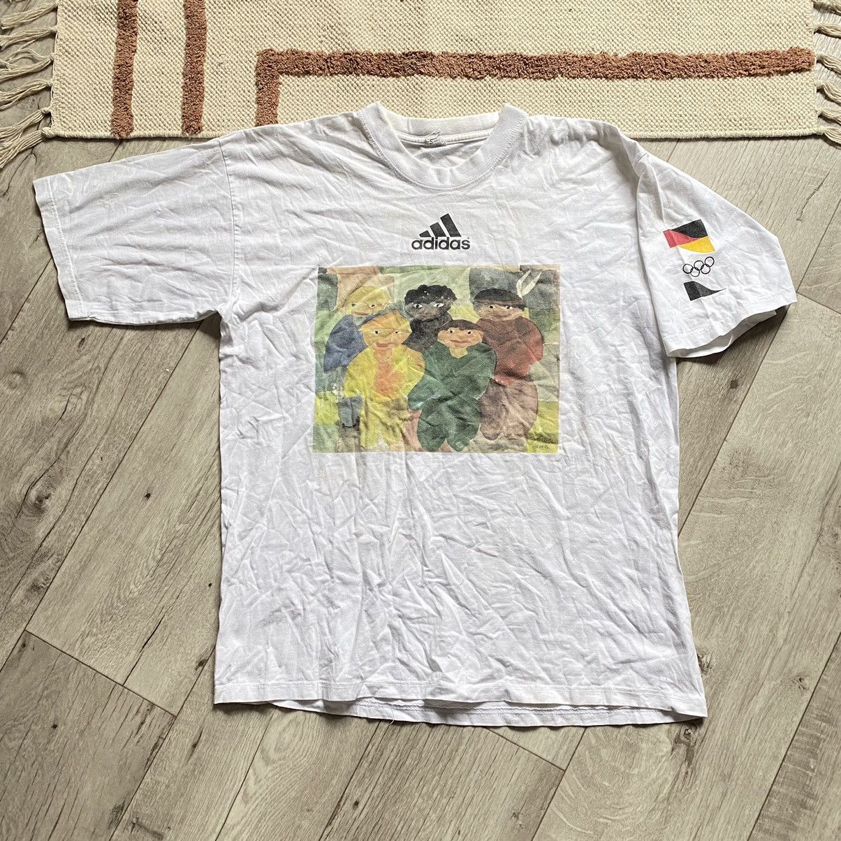 Adidas VINTAGE ADIDAS CRAZY PRINT OLYMPIA GAMES T SHIRT Size US L / EU 52-54 / 3 - 1 Thumbnail