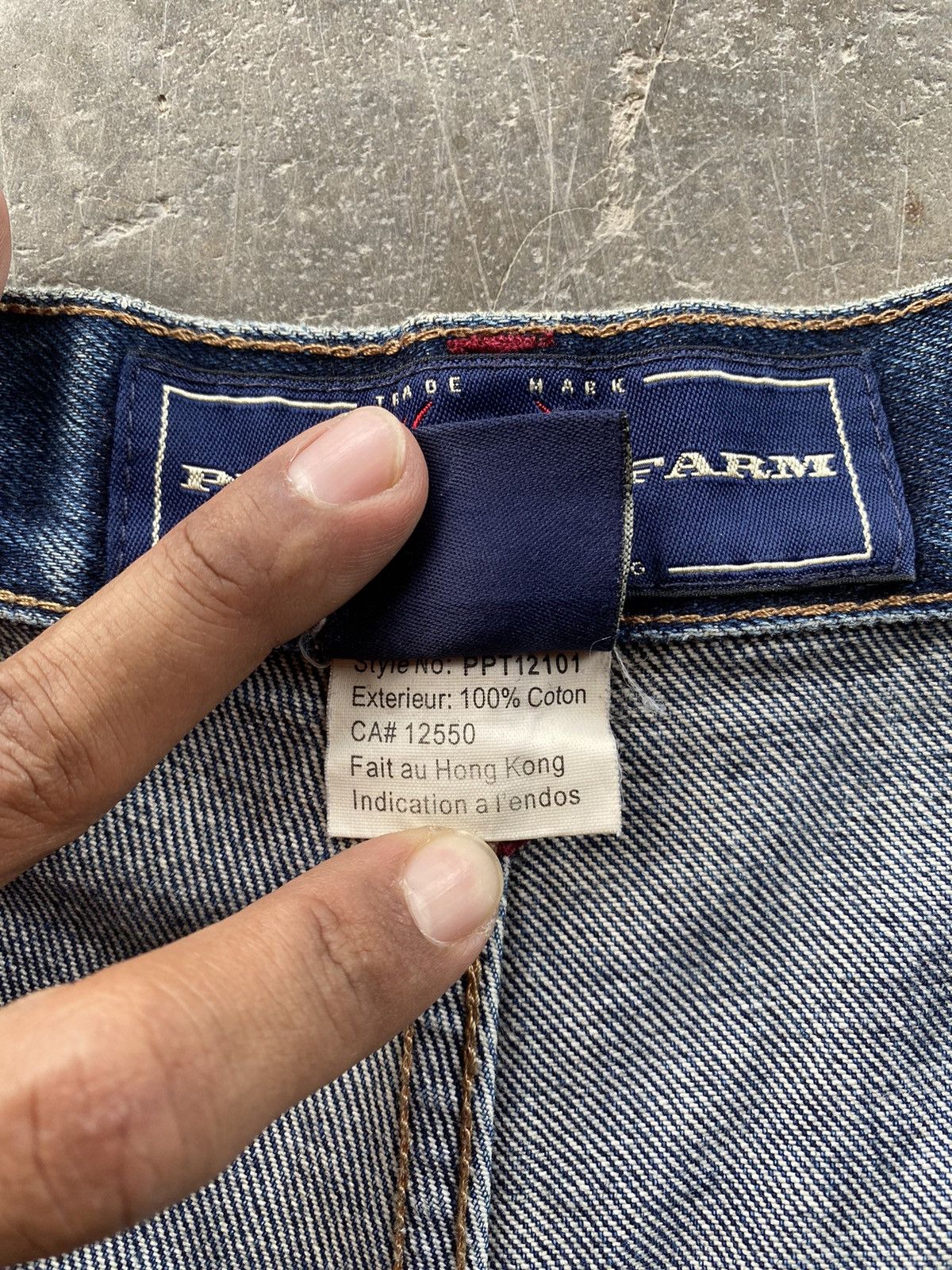Phat Farm × Vintage Baggy Jeans Phat Farm Rappers Jeans 36x34 Size US 36 / EU 52 - 9 Thumbnail