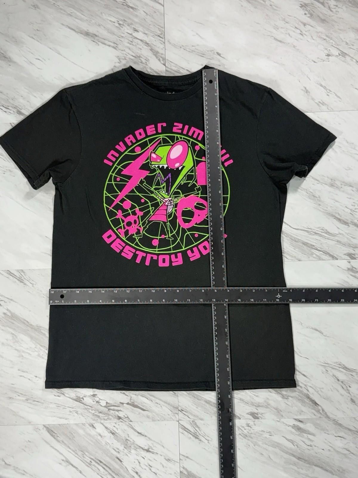 Nickelodeon Invader Zim “Destroy You!” Neon Graphic Nickelodeon M#8 Size US M / EU 48-50 / 2 - 2 Thumbnail