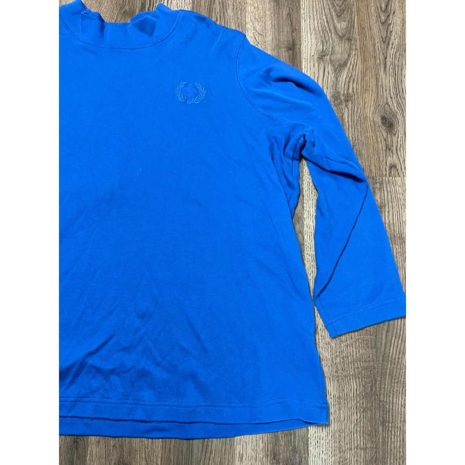 Blair Blair Shirt Women's 3XL Blue Long Sleeve Logo Embroidered Shirt Size XXL / US 16-18 / IT 52-54 - 4 Thumbnail